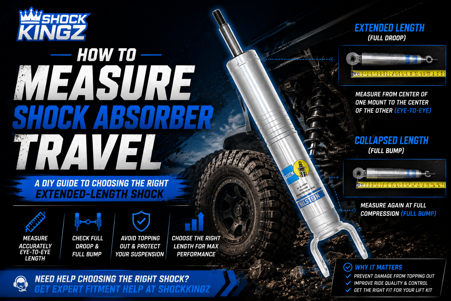 How to Measure Shock Absorber Travel: A DIY Guide to Choosing the Right Extended-Length Shock