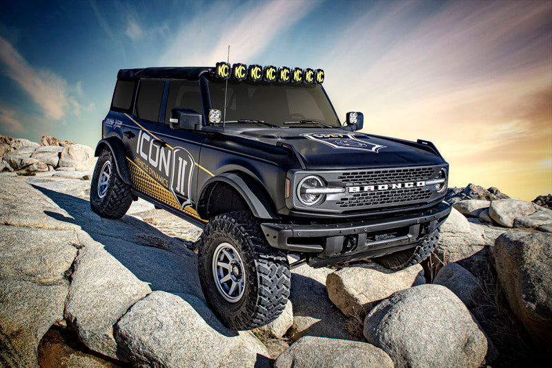 ICON 21-23 Bronco Sasquatch 2-3in Lift Stage 3 Suspension System Billet Heavy Rate