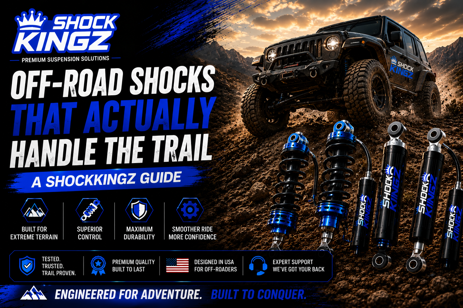 Off-Road Shocks That Actually Handle the Trail - A ShockKingz Guide