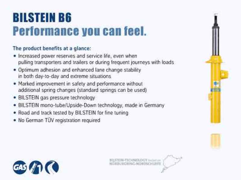 Bilstein B6 Performance 91-95 Toyota MR2 L4 2.2L/2.0L Turbo Front Left Twintube Shock